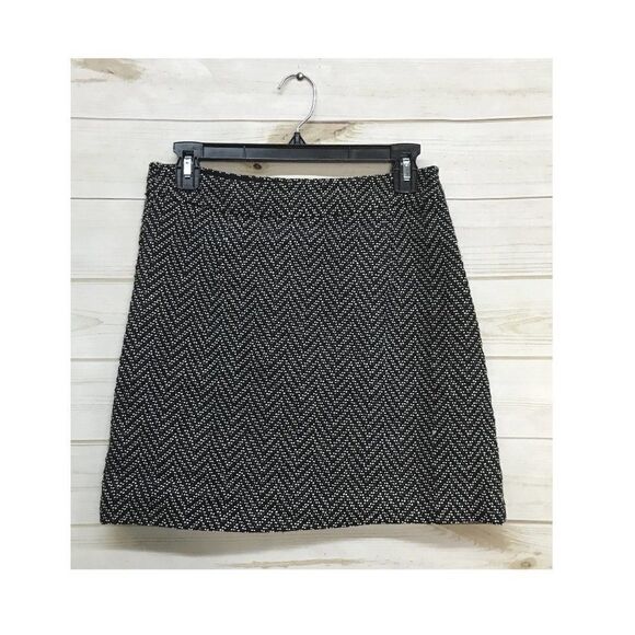 NWT Lucca Black & White Herringbone Mini Skirt - Picture 1 of 1